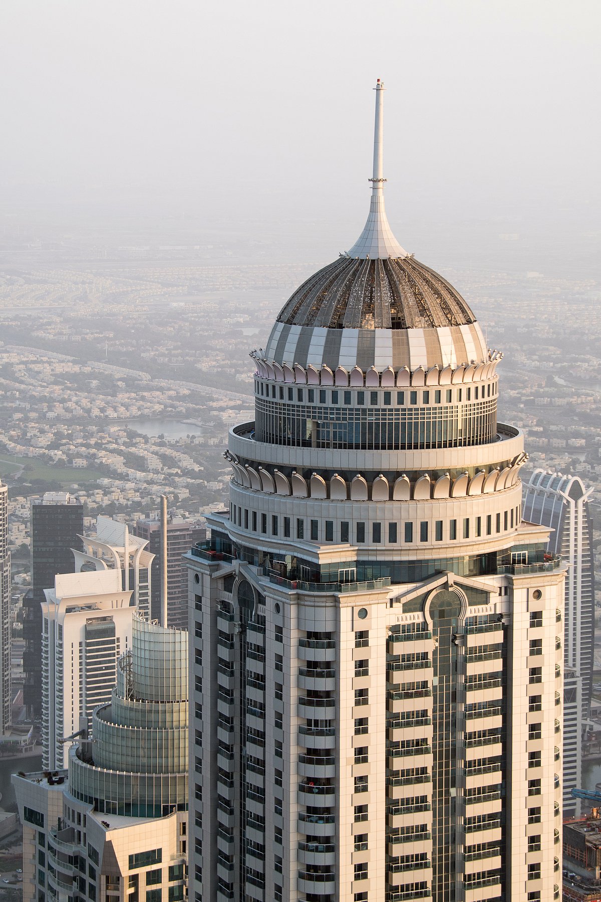 Princess Tower is the tallest residential building in Dubai Marina