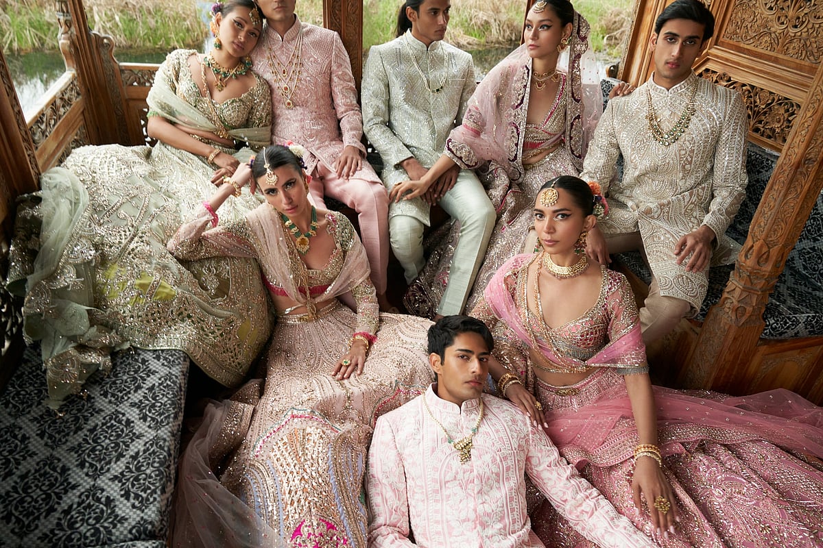 The collection is inspired by the vibrant colours of Kashmir