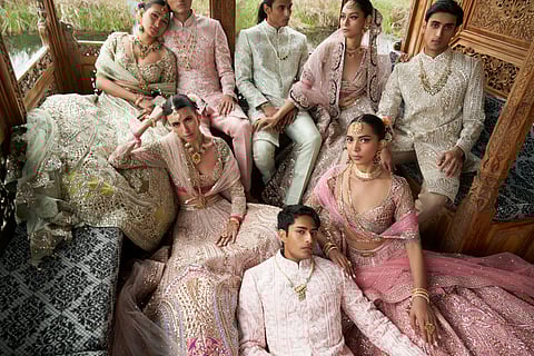 The collection is inspired by the vibrant colours of Kashmir