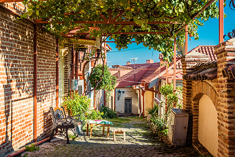 Spend lazy afternoons on the vineyard trail In the Alazani valley in Kakheti
