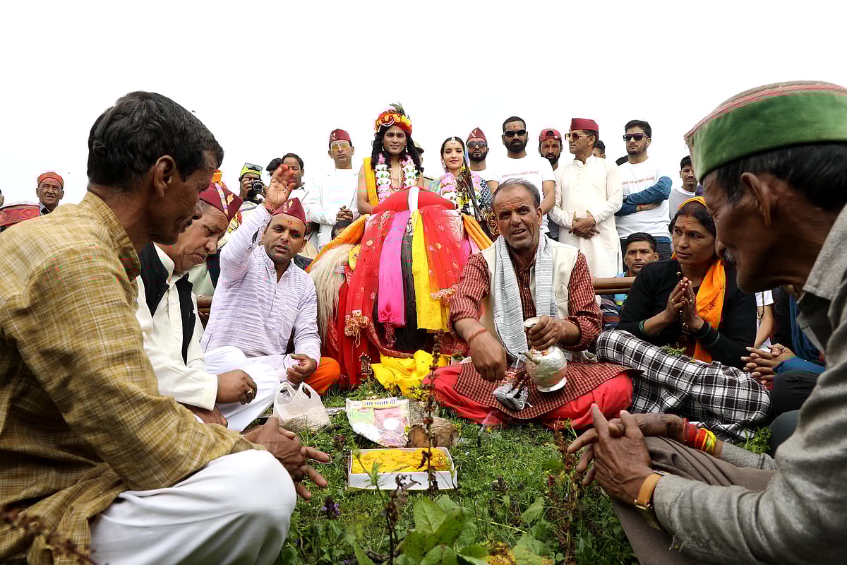 Festive rituals being performed