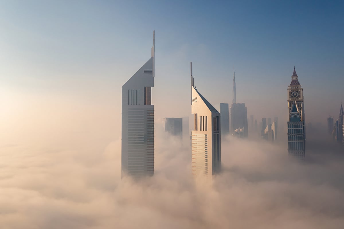 Emirates Towers is stands out in Dubais skyline due to its unique design