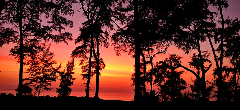 Sunset at Dahanu Beach Park