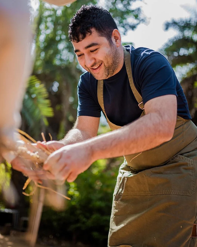 Chef Sadhus creations are often centred around a lesser-known, wild food