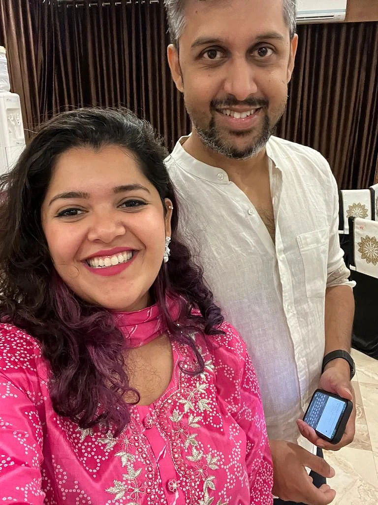 Dr Tanaya Narendra with brother Abhinay Khoparzi