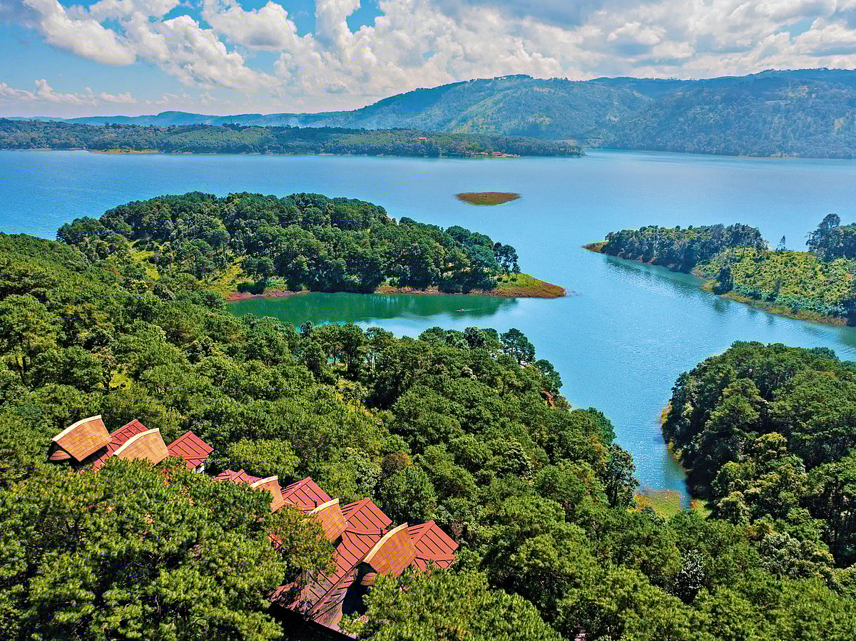 Ri Kynjai resort is located by the Umiam Lake