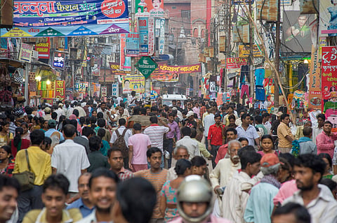 The bazaar of Varanasi
