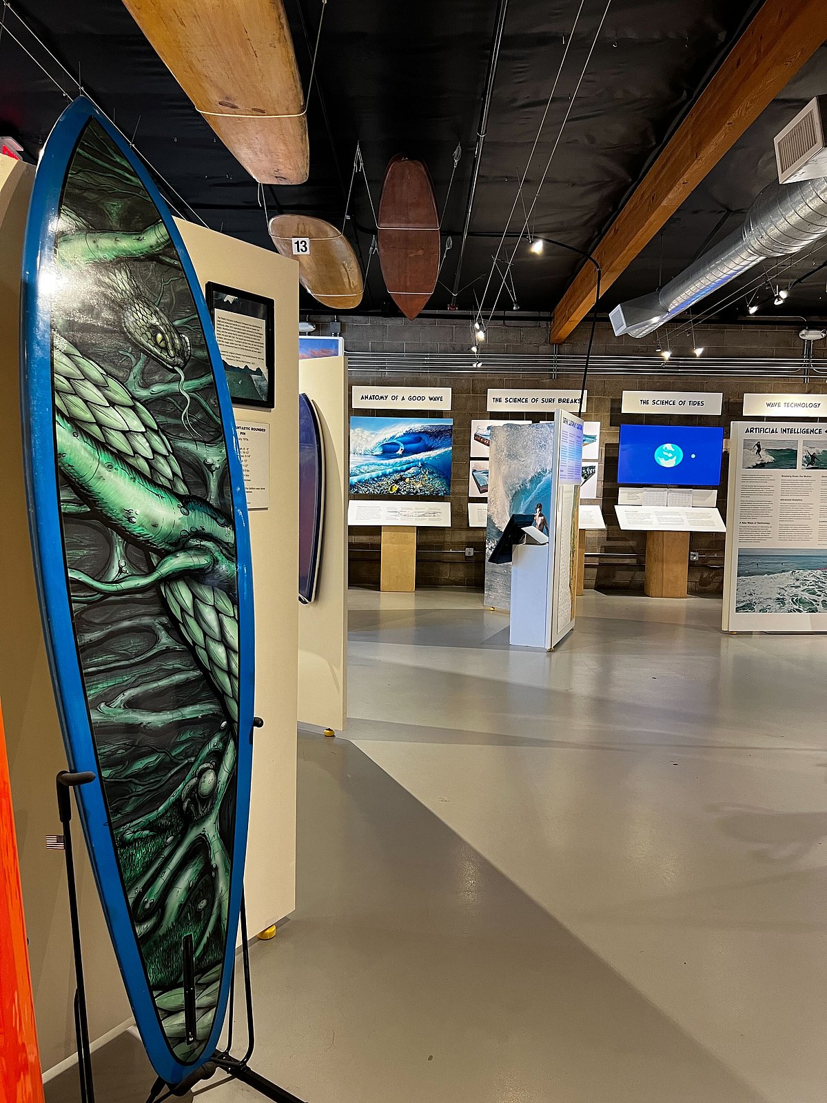 The Science of Surfing exhibit in California Surf Museum Oceanside