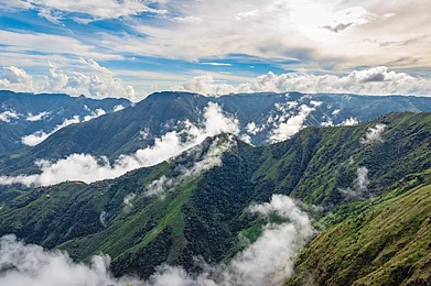 Getty Images : The Garo Hills of the Garo-Khasi range are considered to be one of the wettest places in the world
