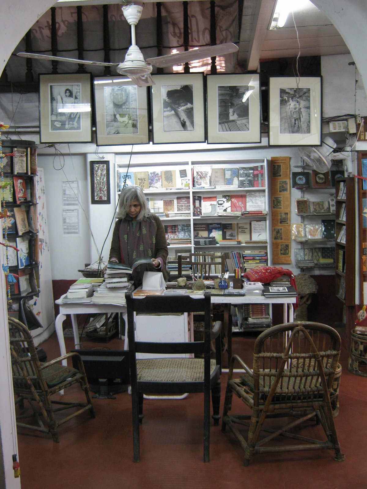 Vinita Mansata at Earthcare Books in Kolkata