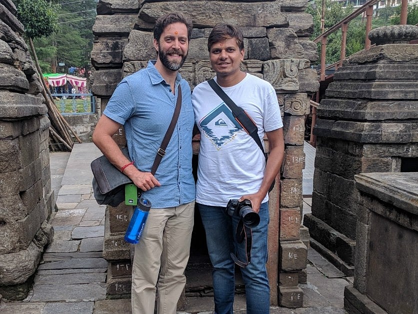 Tours organised by Gaurav Bhatnagar (right) revolve around cultural immersion
