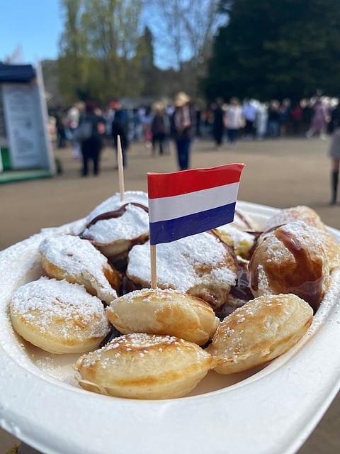 Poffertjes or mini Dutch pancakes