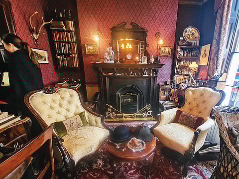 The Sherlock Holmes Museum in London recreates a famous fictional address