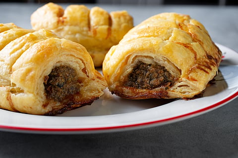 Saucijzenbroodjes or Dutch sausage rolls