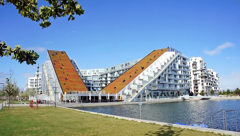 The 8 Tallet building in Orestad, Copenhagen