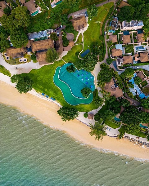 The Naka Island is nestled on Naka Yai Island in the Andaman Sea