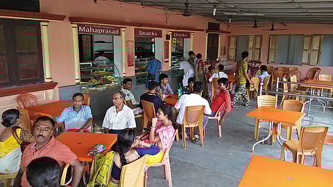 Caitanya Bhavan restaurant inside ISKCON Mayapur