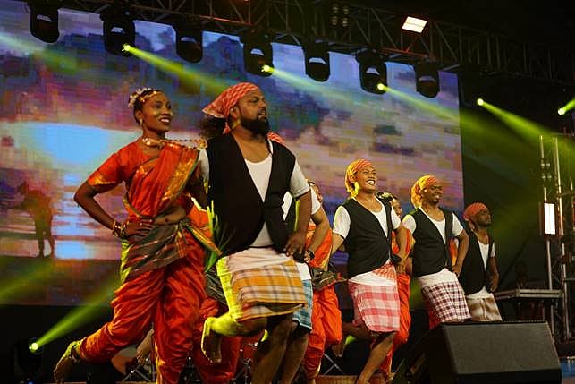 Dancers performing at the inaugural event