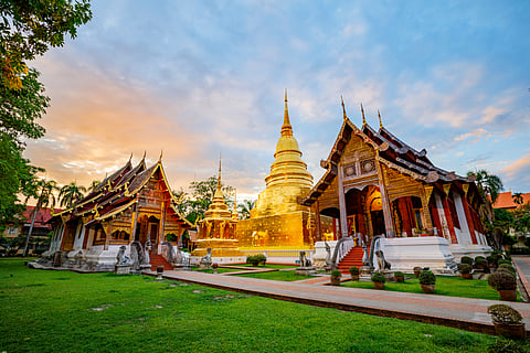 The Wat Phra Sing Temple located in Chiang Mai