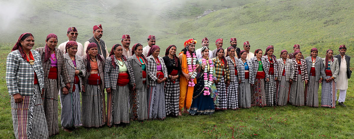 Raithal women at the Butter Festival