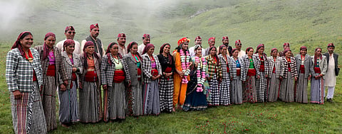 Raithal women at the Butter Festival