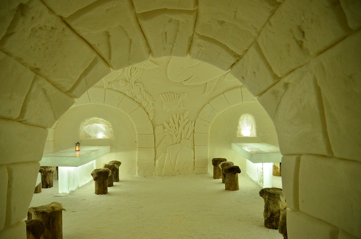 The Snow Castle restaurant in Kemi