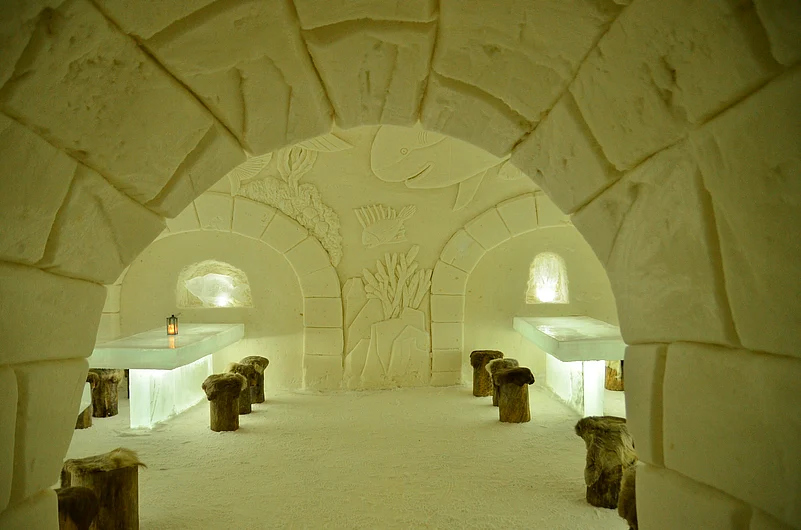 The Snow Castle restaurant in Kemi
