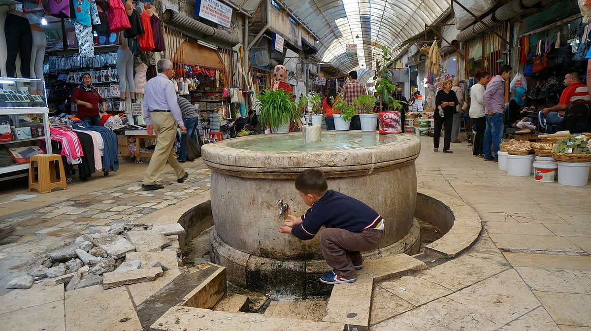 A market in Antakya, Türkiye