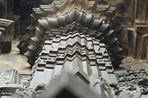 The pillars of the temple