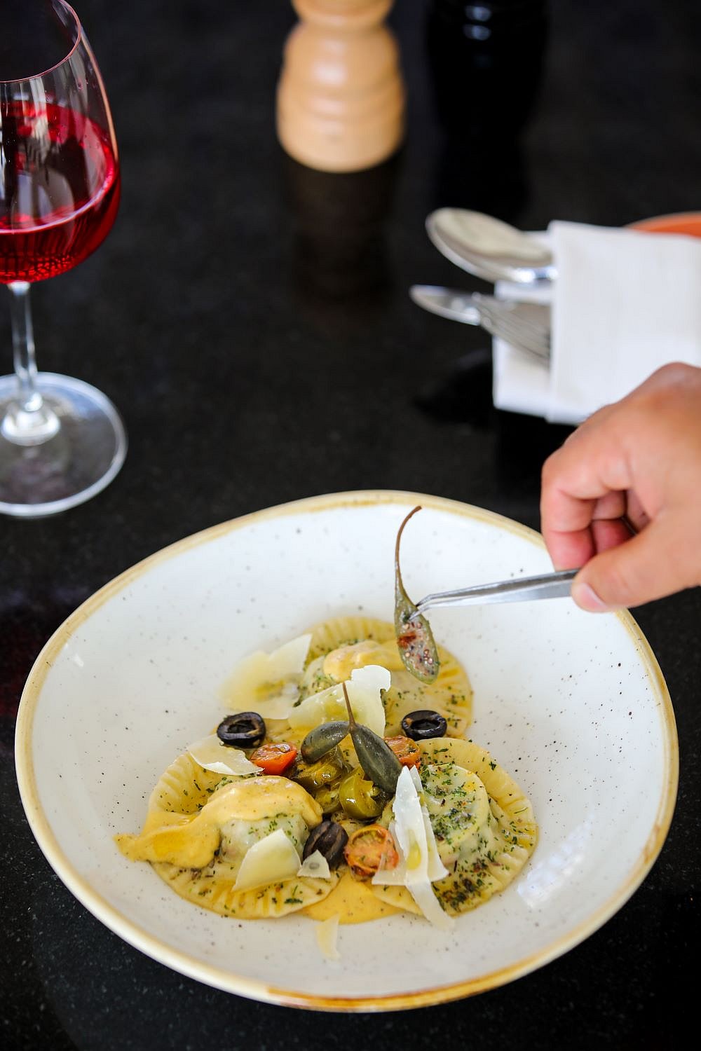 The food is crafted with care and precision,  and takes you on a journey across the world 