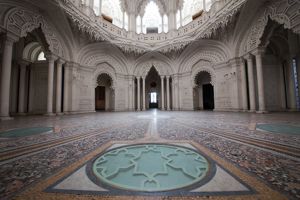 Inside view of the castle