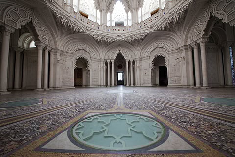 Inside view of the castle