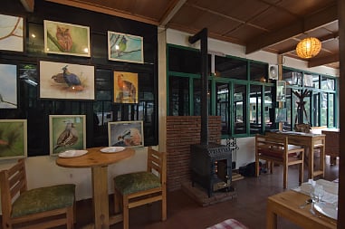 Inside the laid back Seegreen Cafe at Hathi Paon