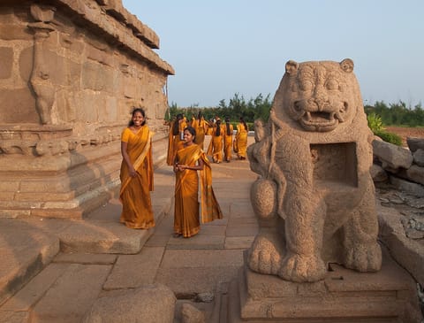 Visitors at the Shore Temple