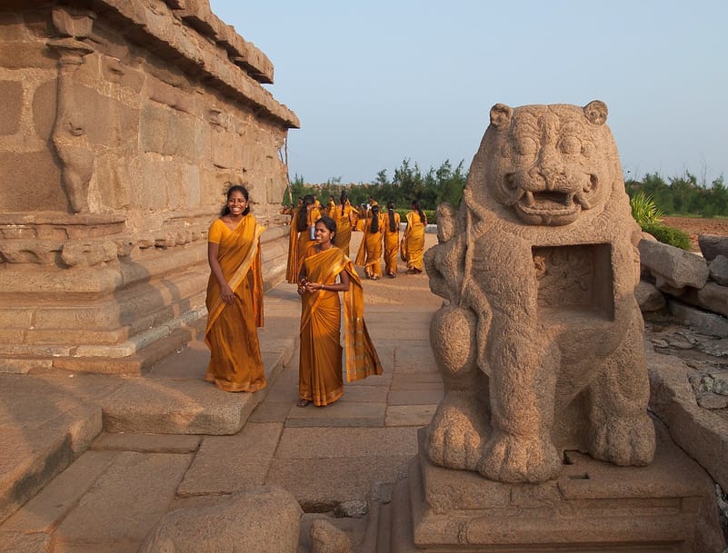 Visitors at the Shore Temple