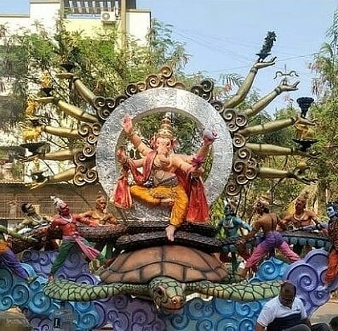 A creative Ganesh Idol