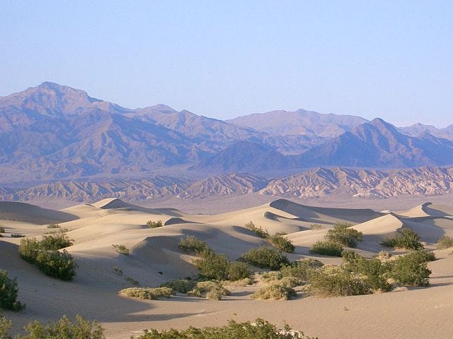 You have to brave scorching temperatures in Death Valley, California 