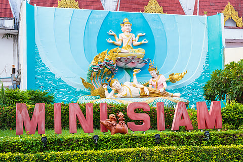 Mini Siam is a famous miniature park attraction in Pattaya, Thailand