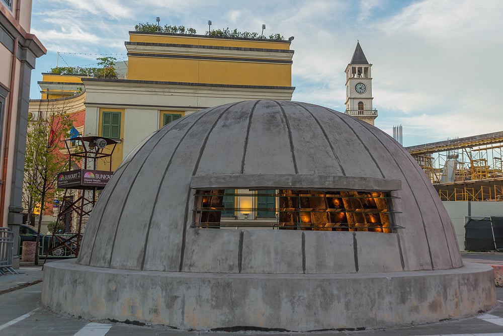 A bunker in Tirana