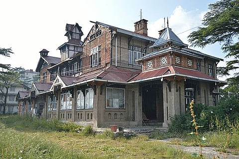 Bantony castle before restoration, 2014