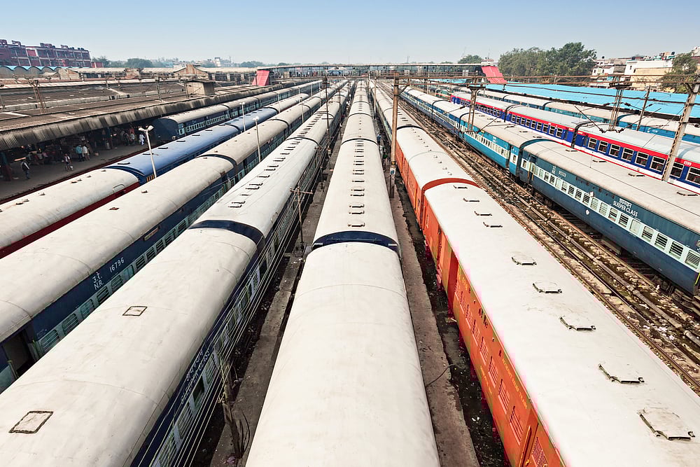Trains at New Delhi Railway Station