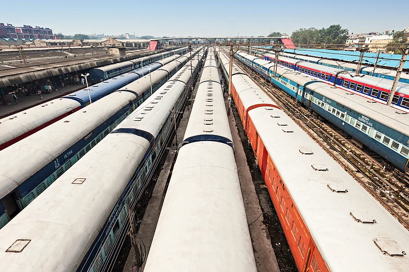 Trains at New Delhi Railway Station