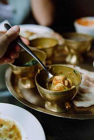 Depositphotos : Nepalese vegetarian set