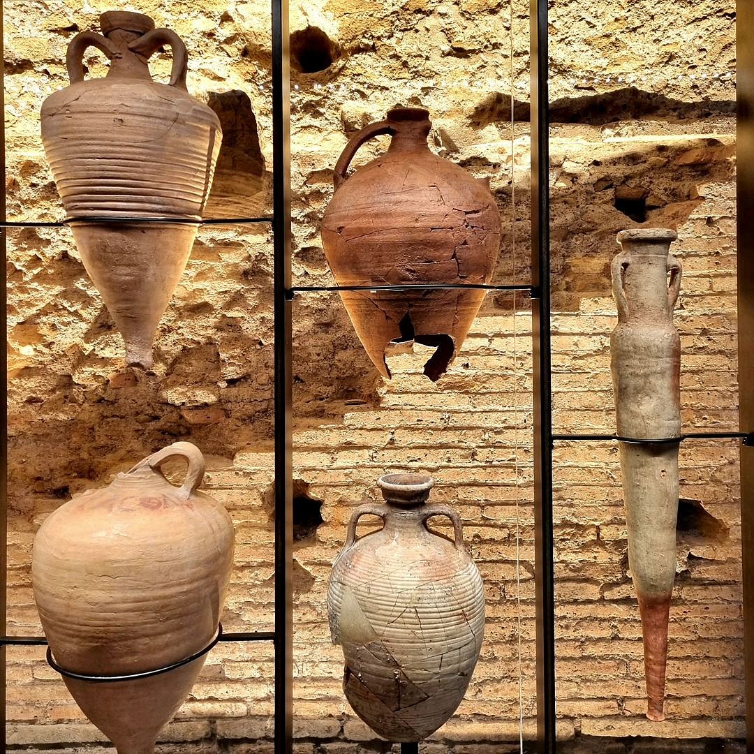 A curated selection of hundreds of discovered artefacts is on display