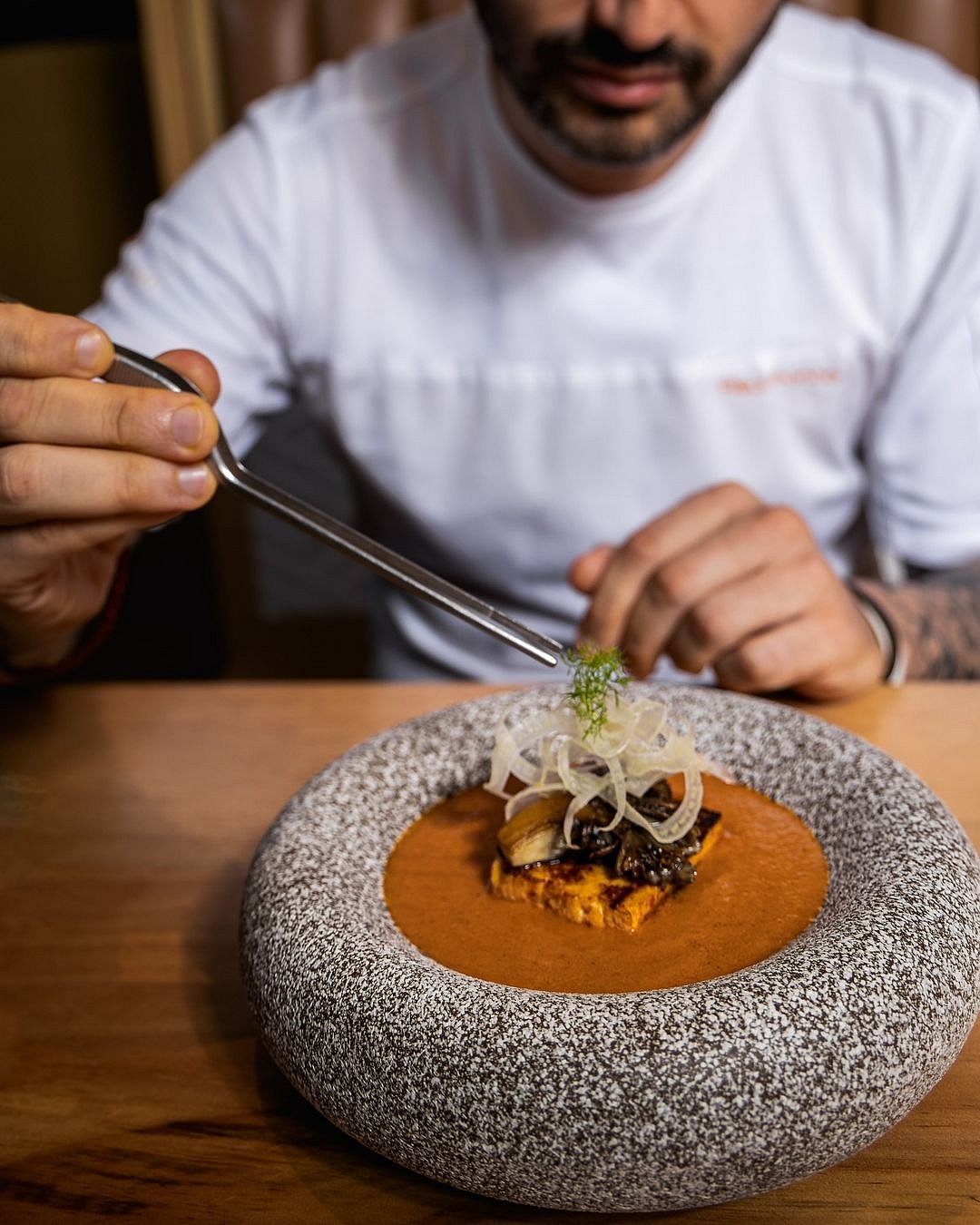 The food at Veda is crafted with precision