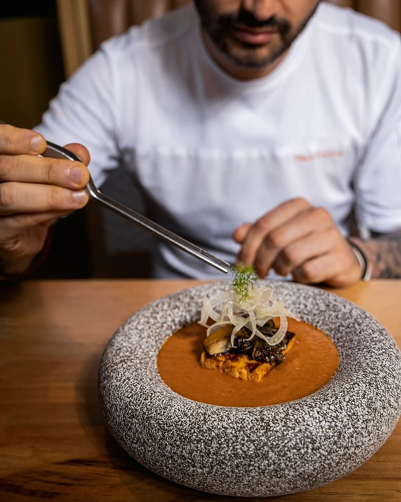 The food at Veda is crafted with precision