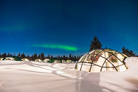 Live in a glass igloo