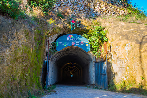 Entrance of Bunkart, Tirana