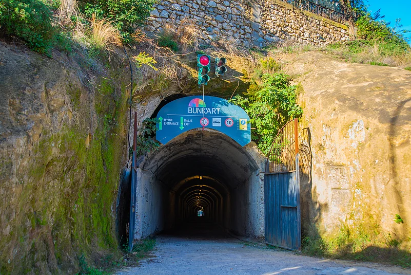 Entrance of Bunkart, Tirana