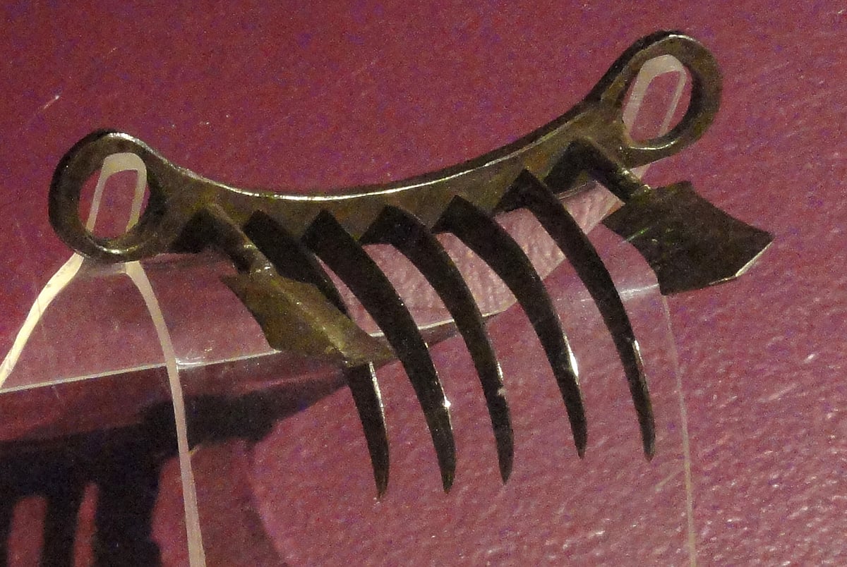 The weapon is shaped like tiger claws